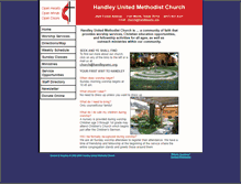 Tablet Screenshot of handleyumc.org